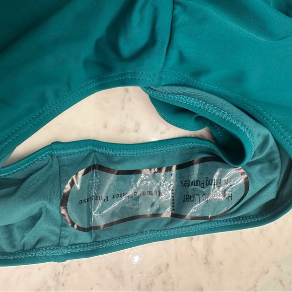 Juicy Couture Teal and Yellow One Piece Swimsuit - Picture 4 of 6